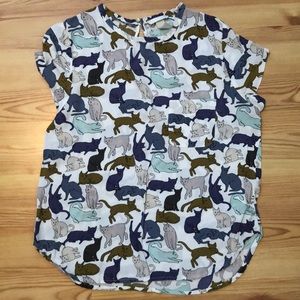 H&M cat blouse